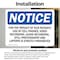 Signmission For The Privacy Of Our Patients Use Of Cell, 5 in W x Rectangle, Vinyl Decal OS-2PACK-NS-D-35-L-12867 - alternate 2